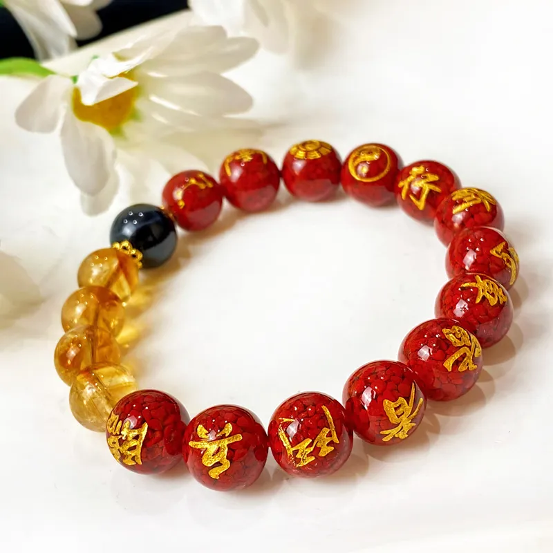 XIBAOCHUNHUA Cinnabar Bracelets Unisex-4