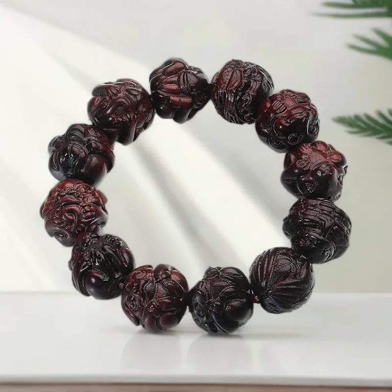 XIBAOCHUNHUA Pterocarpus Bracelets Unisex-2