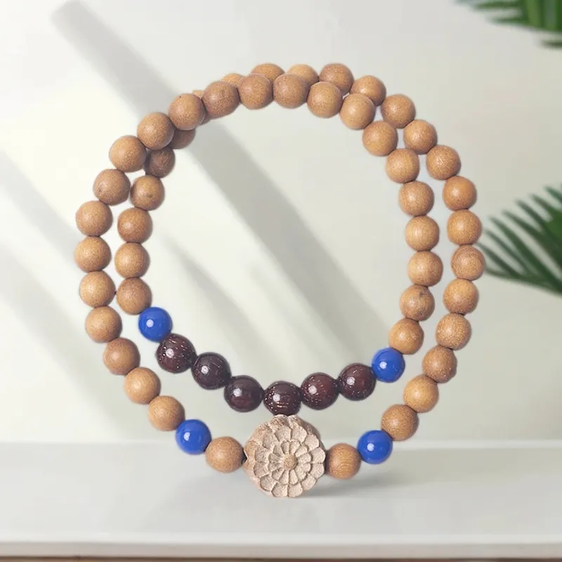 XIBAOCHUNHUA Barbie Sandalwood Wooden Bracelets Unisex-4