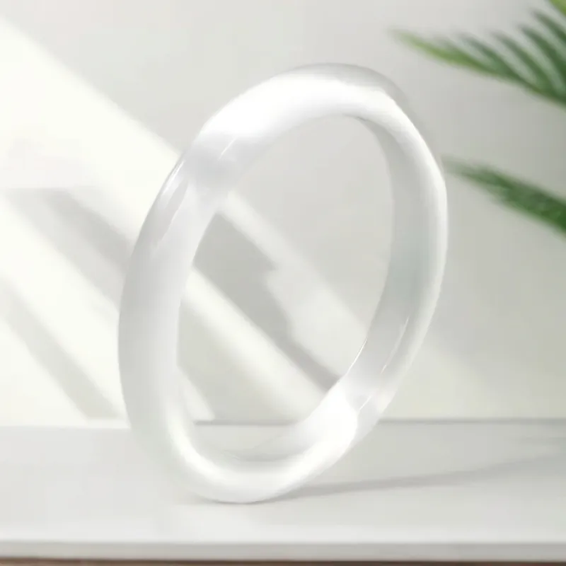 XIBAOCHUNHUA Glass Cat Eye Bangles Women's-4