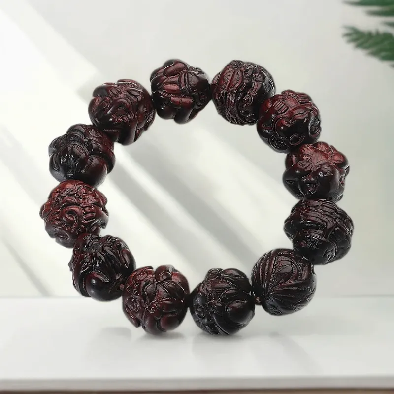 XIBAOCHUNHUA Pterocarpus Bracelets Unisex-4