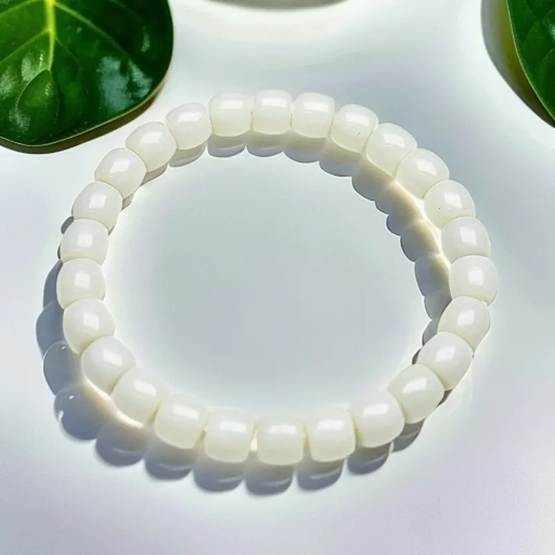 XIBAOCHUNHUA Hetian Jade Bracelets White Jade/Pale Greenish White Jade Unisex-3