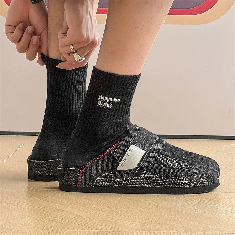 Bellum Han Rubber Sole Stitching Slip Resistant Closed Toe Slippers Unisex-5