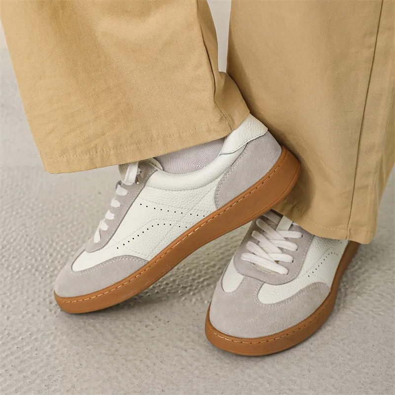 Bellum Han Slip Resistant Low Top Skateboard Shoes Men's Ecru-6