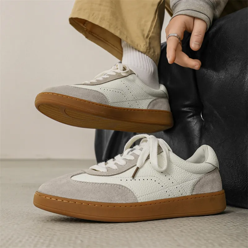 Bellum Han Slip Resistant Low Top Skateboard Shoes Men's Ecru-3