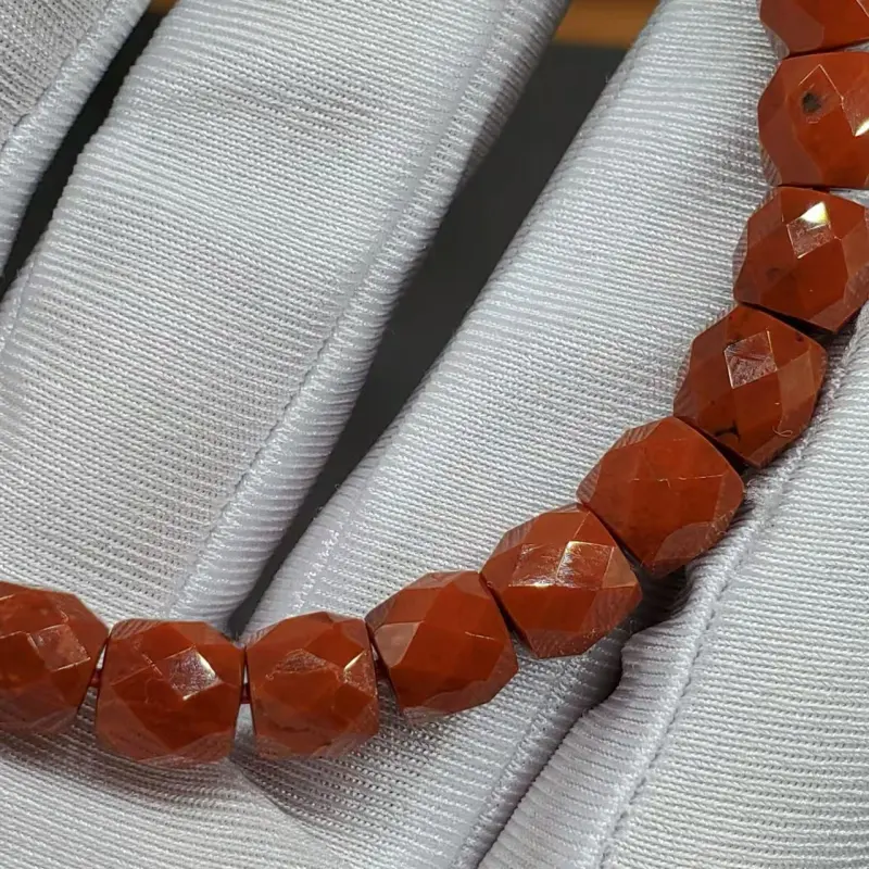Xiao Tian Southern Red Agate Single Wrap Beaded Bracelet Unisex-5