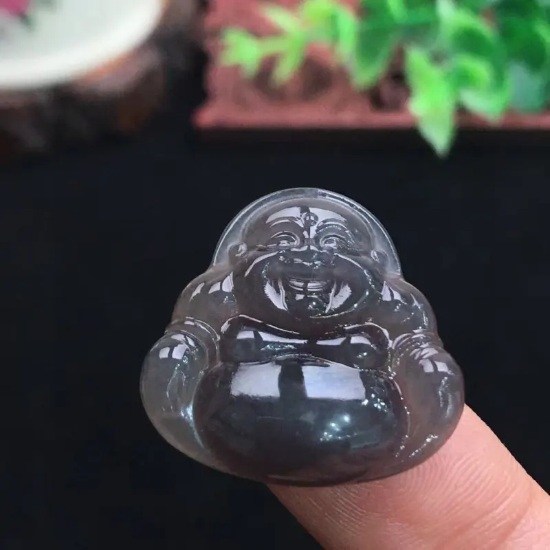 Xiao Tian Hetian Jade Pendants Smoky Purple Unisex-2