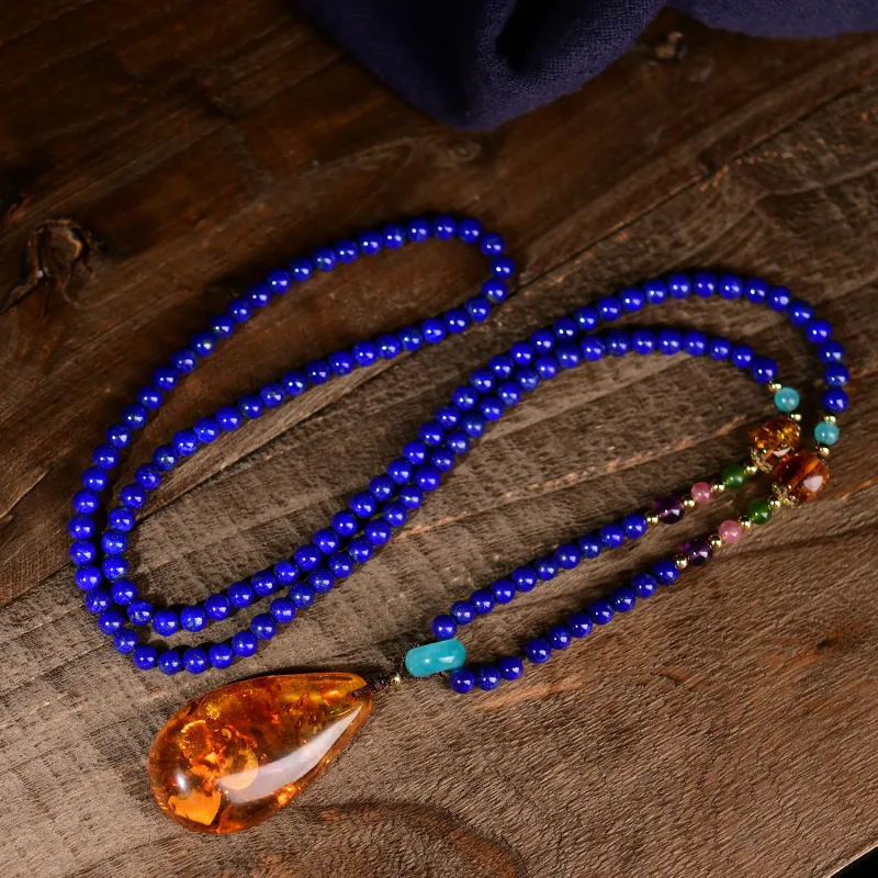 Xiao Tian Lapis Lazuli Necklaces Unisex-1