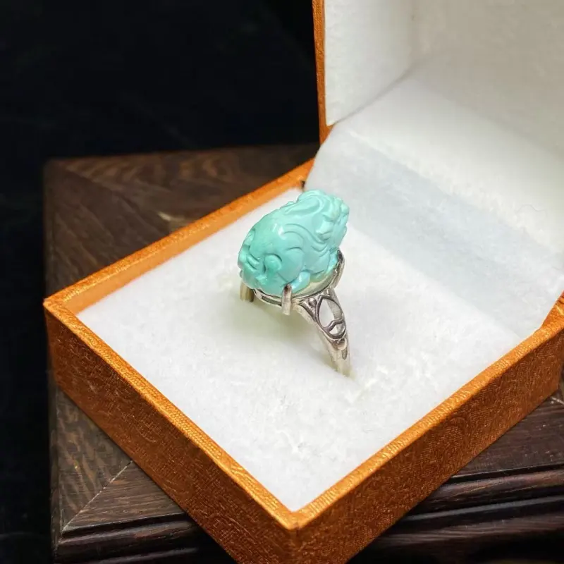 Xiao Tian Turquoises Fine Jade Rings Unisex-3