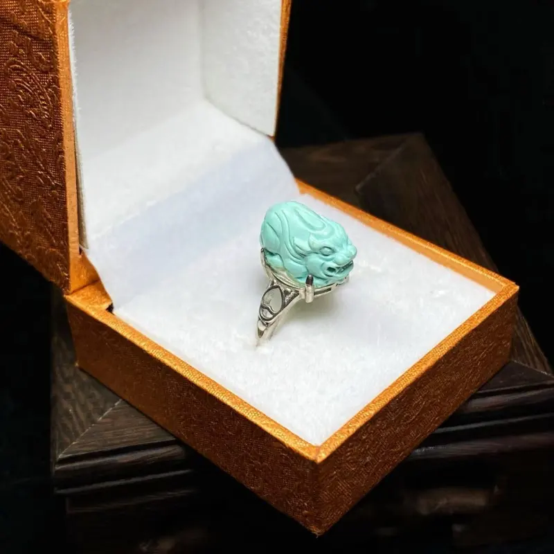 Xiao Tian Turquoises Fine Jade Rings Unisex-1