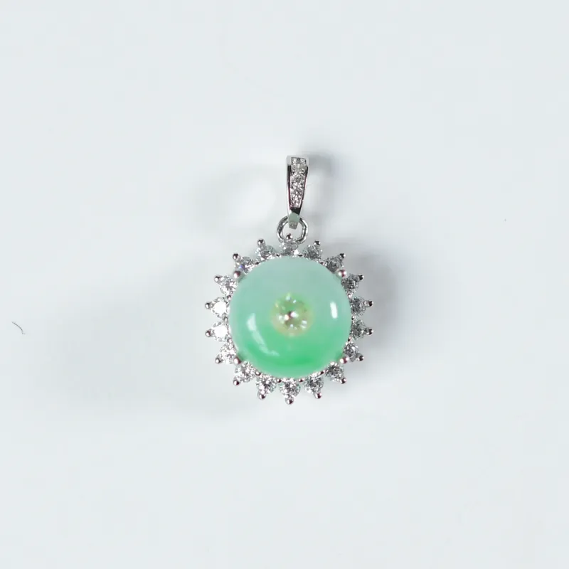 Xiao Tian Ice Glutinous Jadeite Pendants Women's-5