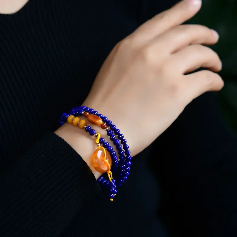 Xiao Tian Lapis Lazuli Bracelets Unisex-4