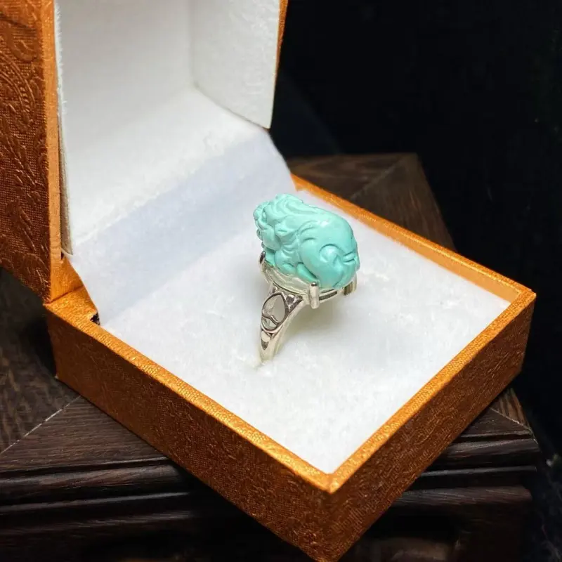 Xiao Tian Turquoises Fine Jade Rings Unisex-2