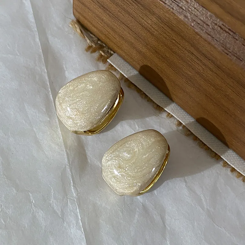 NATURALLYJOJO Copper Earrings Women's White-5