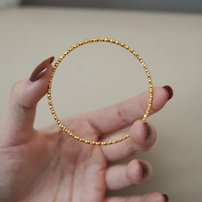 NATURALLYJOJO Titanium Steel Bangles Women's Gold/Silver-12