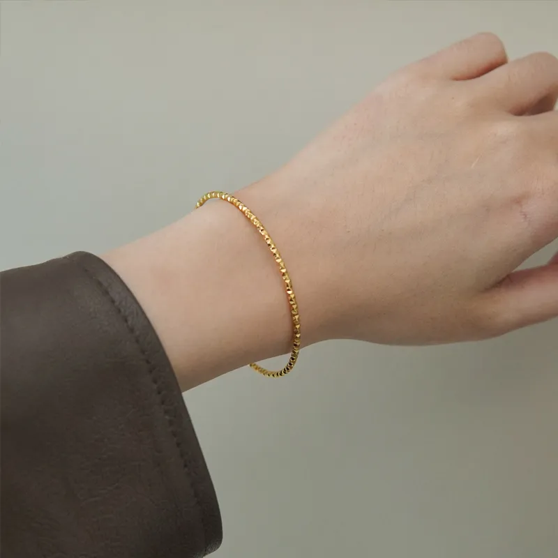 NATURALLYJOJO Titanium Steel Bangles Women's Gold/Silver-10