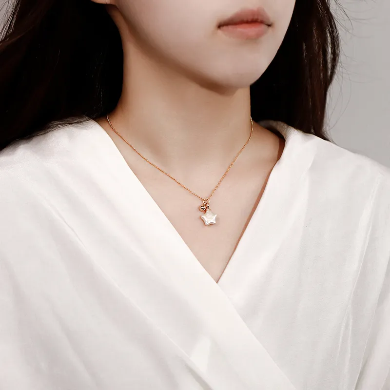 NATURALLYJOJO Freshwater Pearl Necklaces Women's Gold/White-2