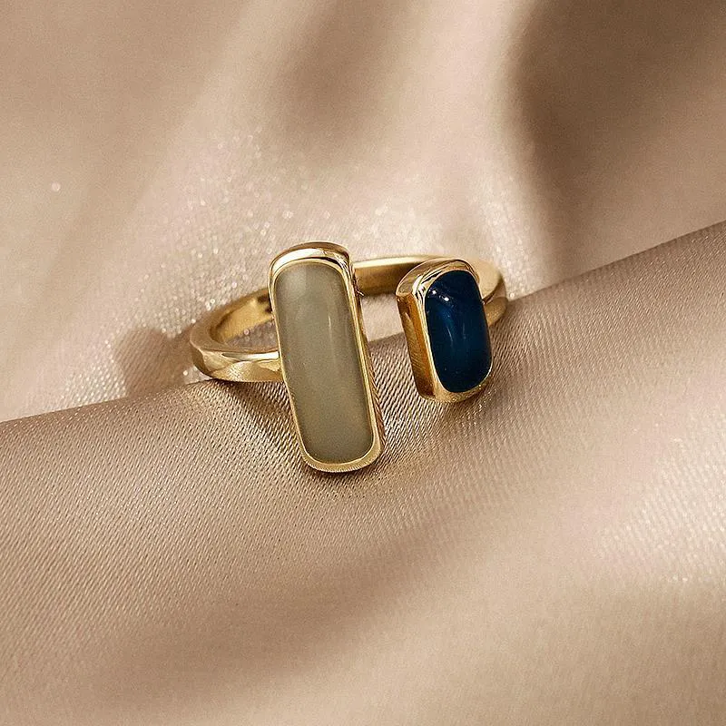 NATURALLYJOJO Copper Drips Oil Rings Women's Gold-6