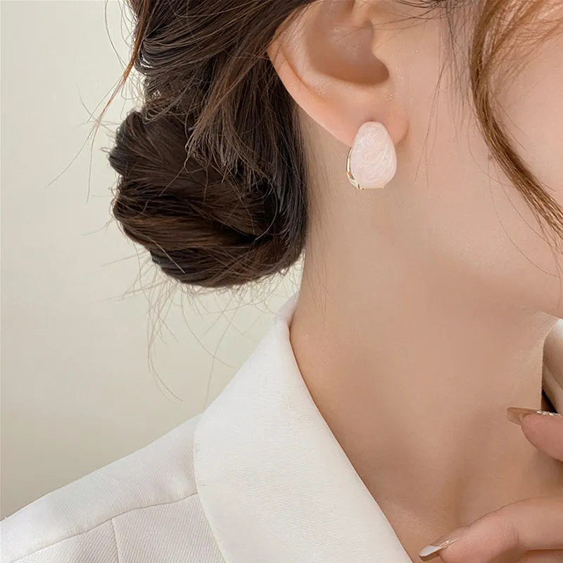 NATURALLYJOJO Copper Earrings Women's White-1