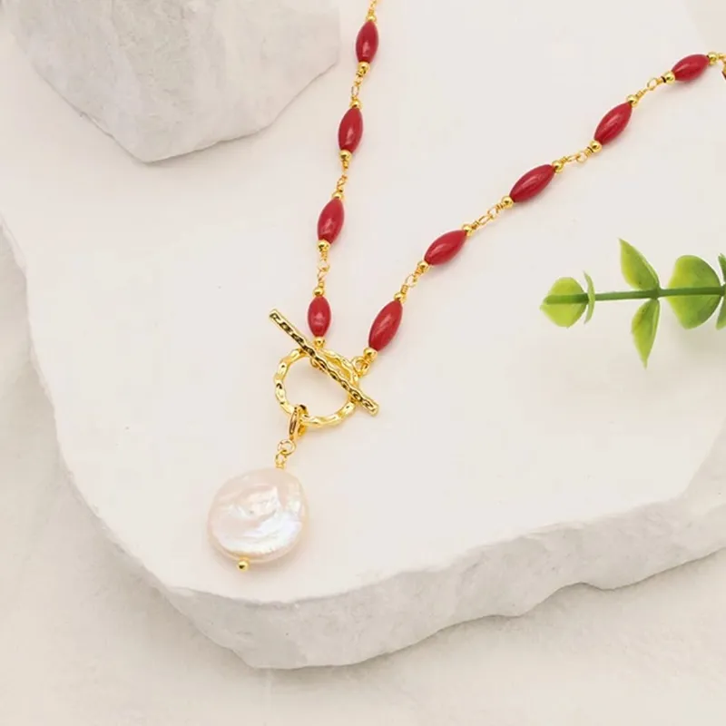 NATURALLYJOJO Copper Necklaces Women's Gold-4