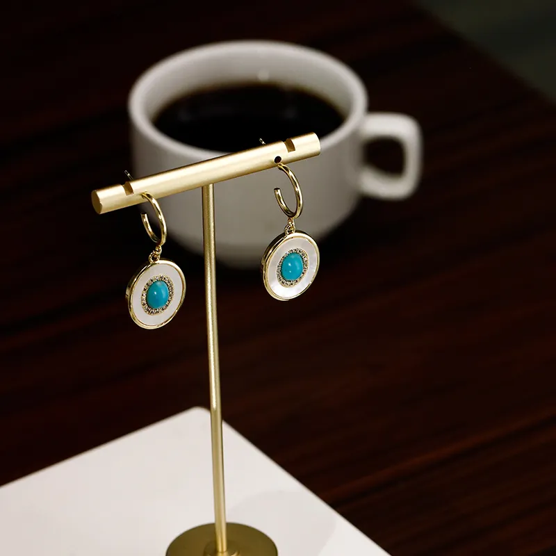 NATURALLYJOJO Shell Earrings Women's Gold-5