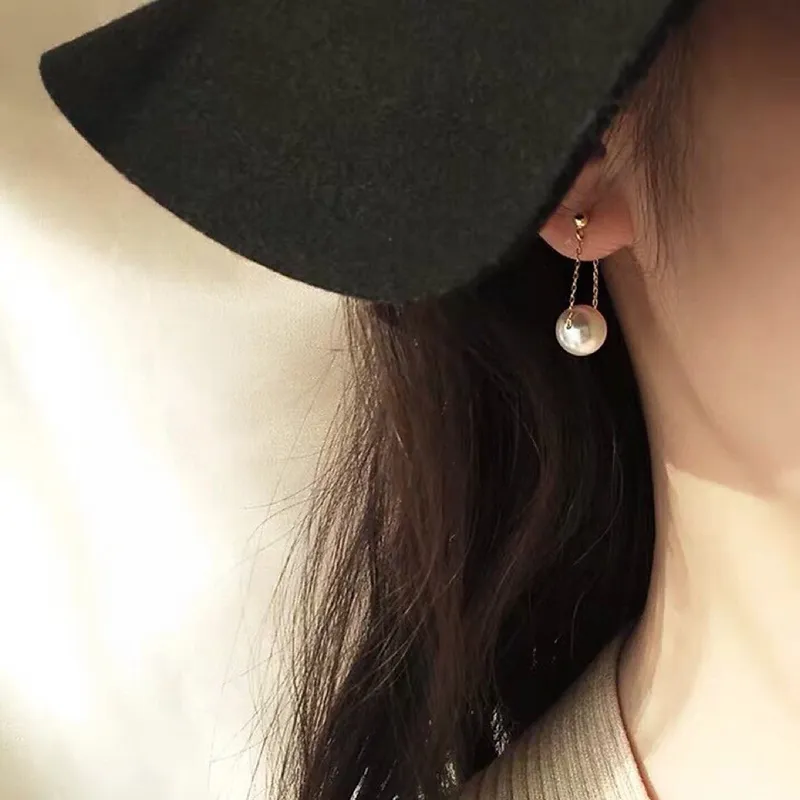 NATURALLYJOJO S925 Silver Earrings Women's Gold/White-1