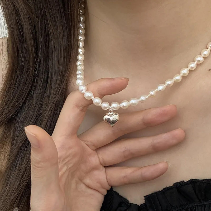 NATURALLYJOJO Freshwater Pearl Necklaces Women's White-2