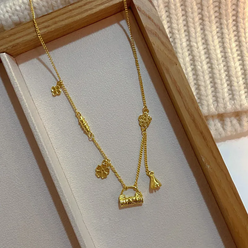 NATURALLYJOJO Luxurious And Elegant Versatile For Commute Necklaces Women's Gold-7