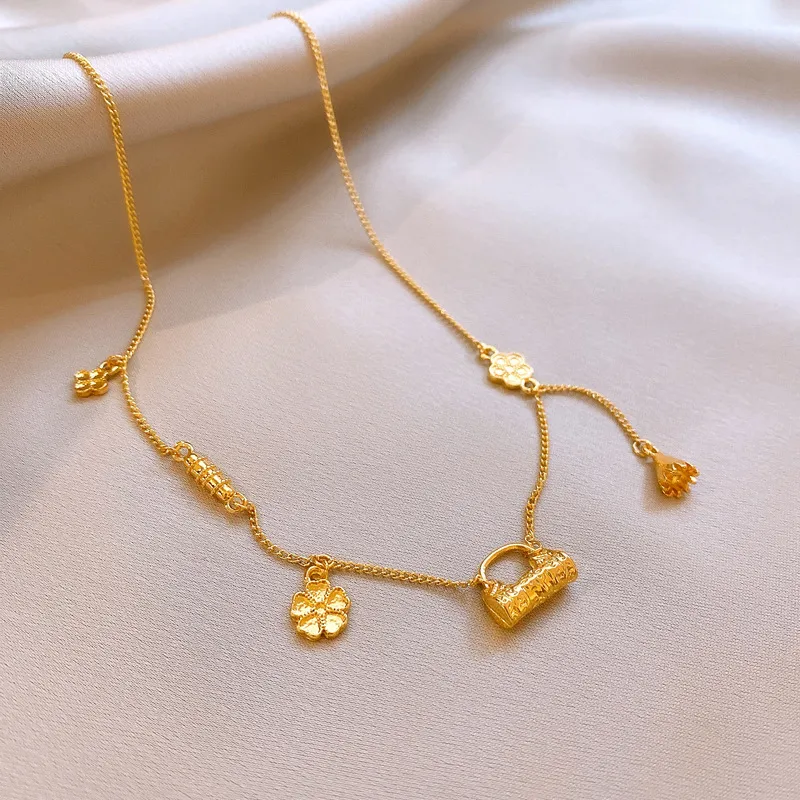 NATURALLYJOJO Luxurious And Elegant Versatile For Commute Necklaces Women's Gold-6