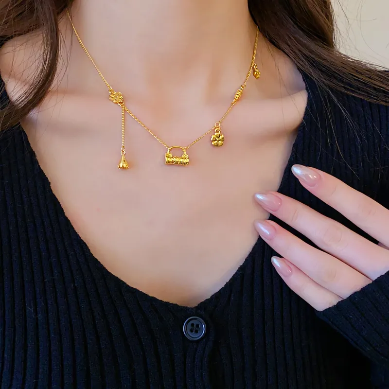 NATURALLYJOJO Luxurious And Elegant Versatile For Commute Necklaces Women's Gold-3