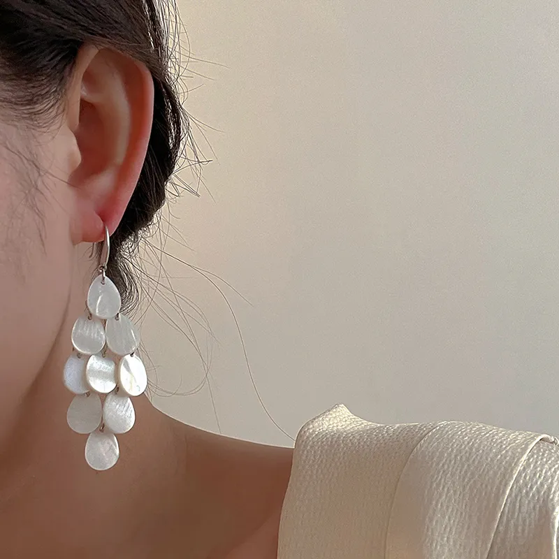 NATURALLYJOJO 925 Sterling Silver Earrings Women's White-2