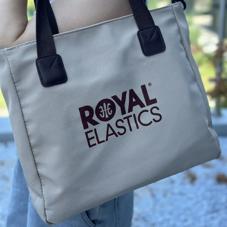 ROYAL ELASTICS Canvas Canvas Bag Tote Bag Shopping Bag Portable Crossbody Bag Shoulder Bag Regular Women's Khaki-5
