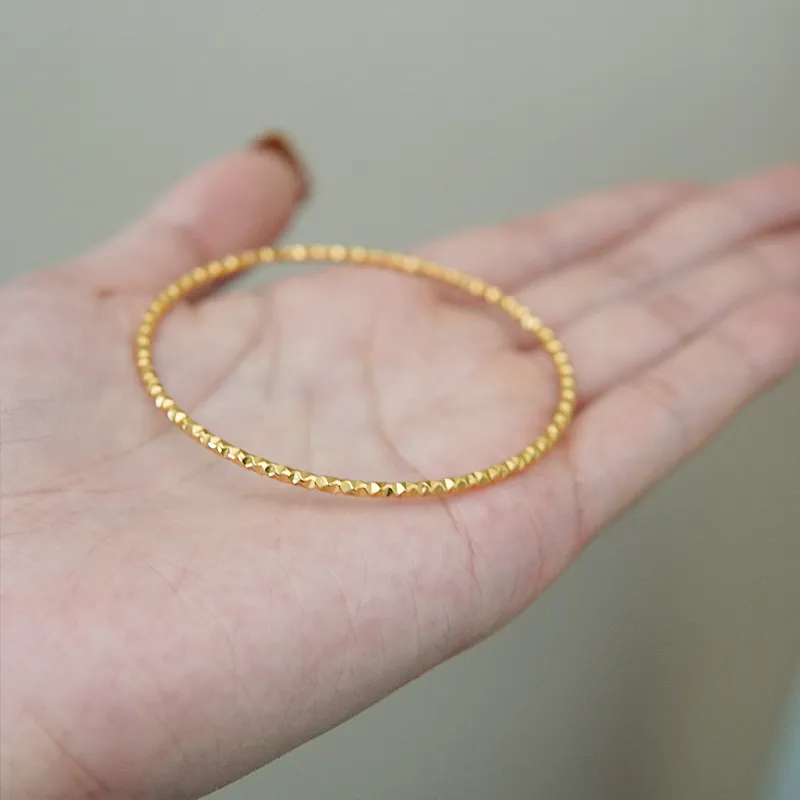 NATURALLYJOJO Titanium Steel Bangles Women's Gold/Silver-13