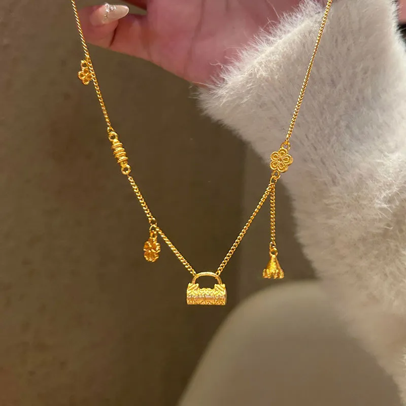NATURALLYJOJO Luxurious And Elegant Versatile For Commute Necklaces Women's Gold-4