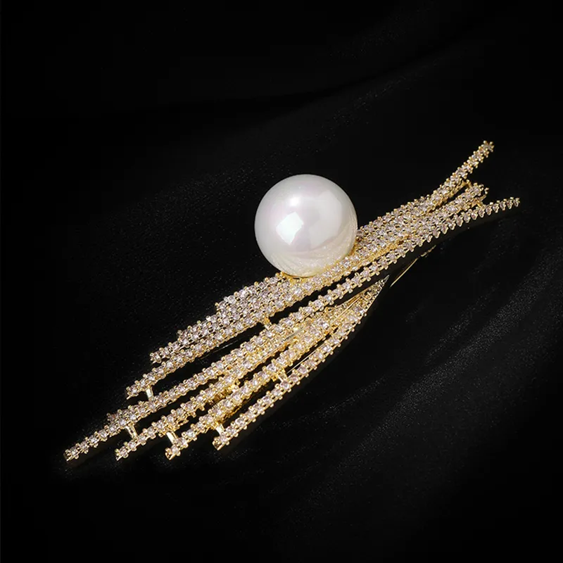 NATURALLYJOJO Faux Pearl Brooches Women's Silver-8