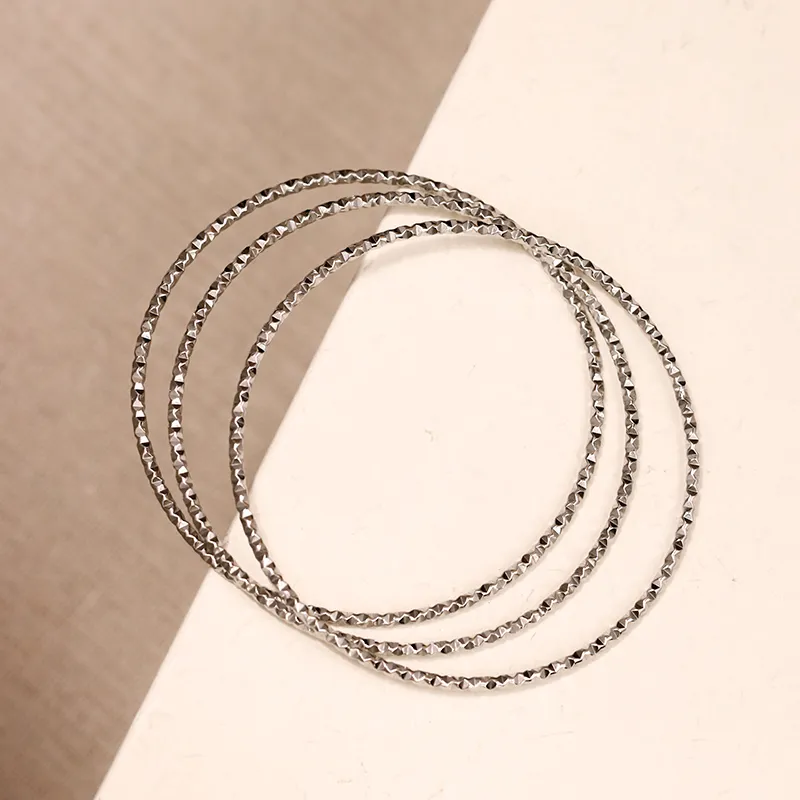 NATURALLYJOJO Titanium Steel Bangles Women's Gold/Silver-7