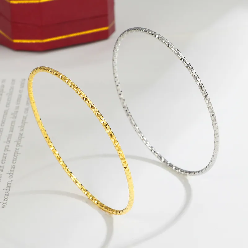 NATURALLYJOJO Titanium Steel Bangles Women's Gold/Silver-11