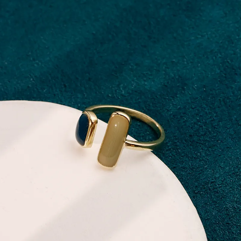 NATURALLYJOJO Copper Drips Oil Rings Women's Gold-5