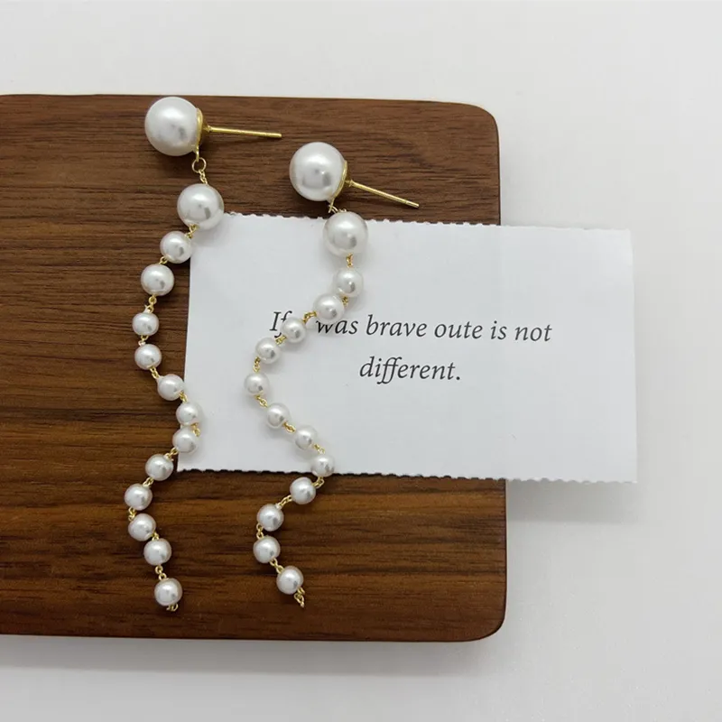 NATURALLYJOJO Faux Pearl Earrings Women's White-4