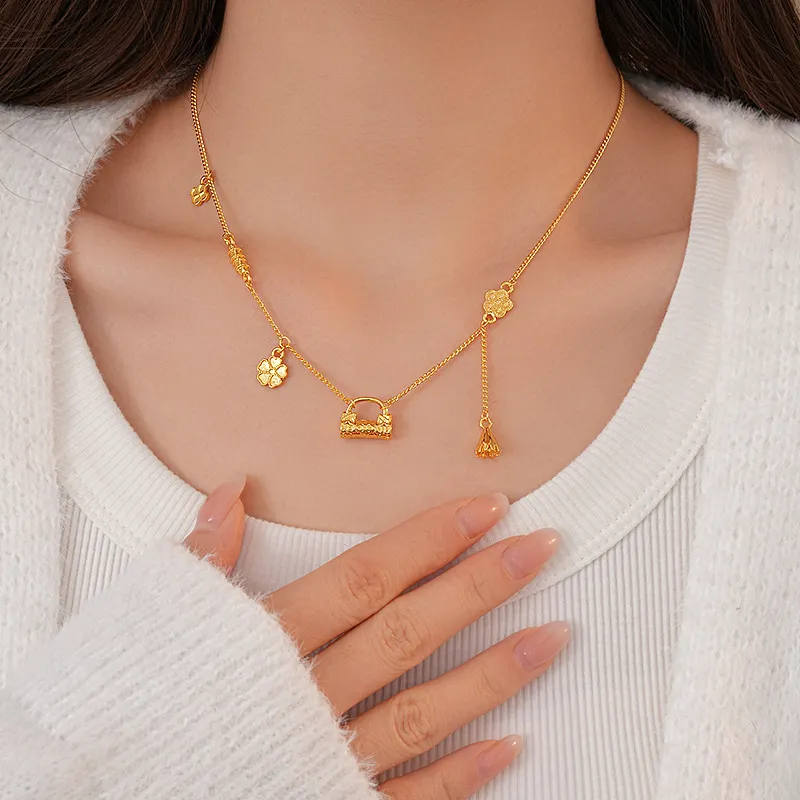 NATURALLYJOJO Luxurious And Elegant Versatile For Commute Necklaces Women's Gold-2