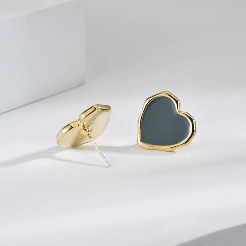 NATURALLYJOJO Copper Drips Oil Earrings Women's Red/Blue-13