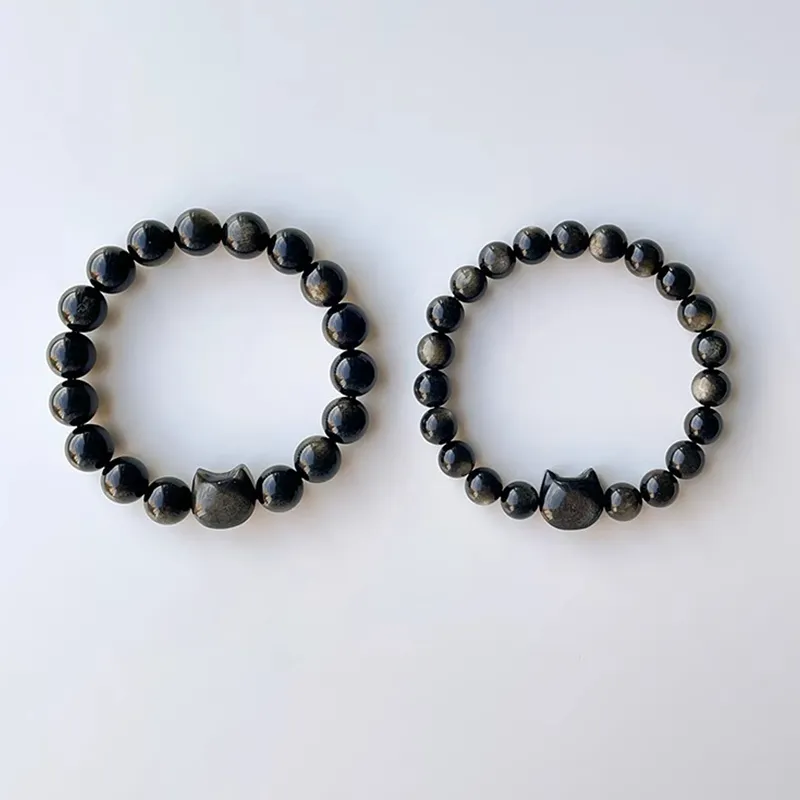 NATURALLYJOJO Obsidian Jade Bracelets Women's-6