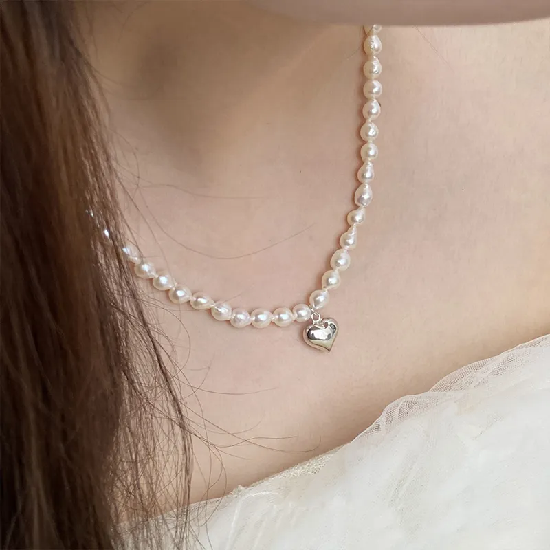NATURALLYJOJO Freshwater Pearl Necklaces Women's White-1