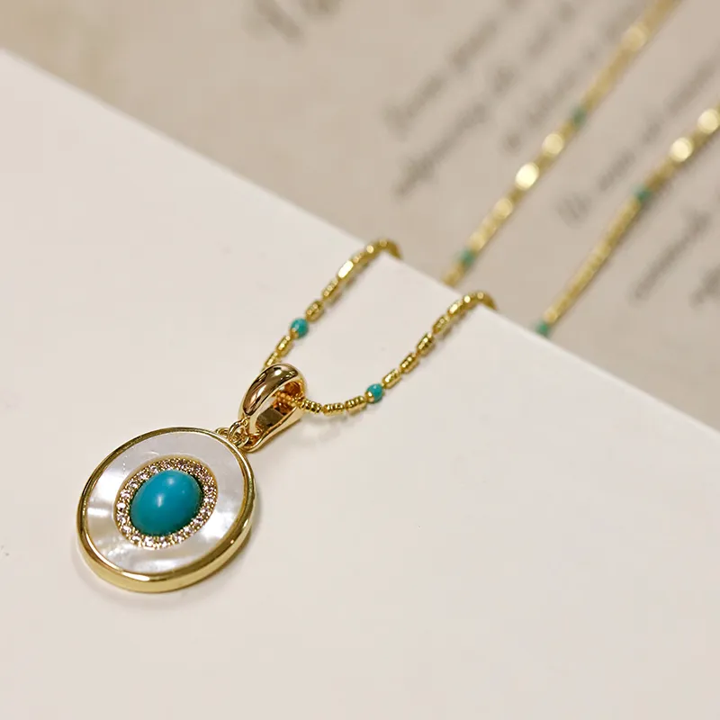 NATURALLYJOJO Shell Necklaces Women's Gold-4