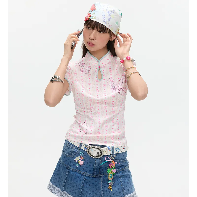 BETWEENAND T Shirt Women's Pink-5