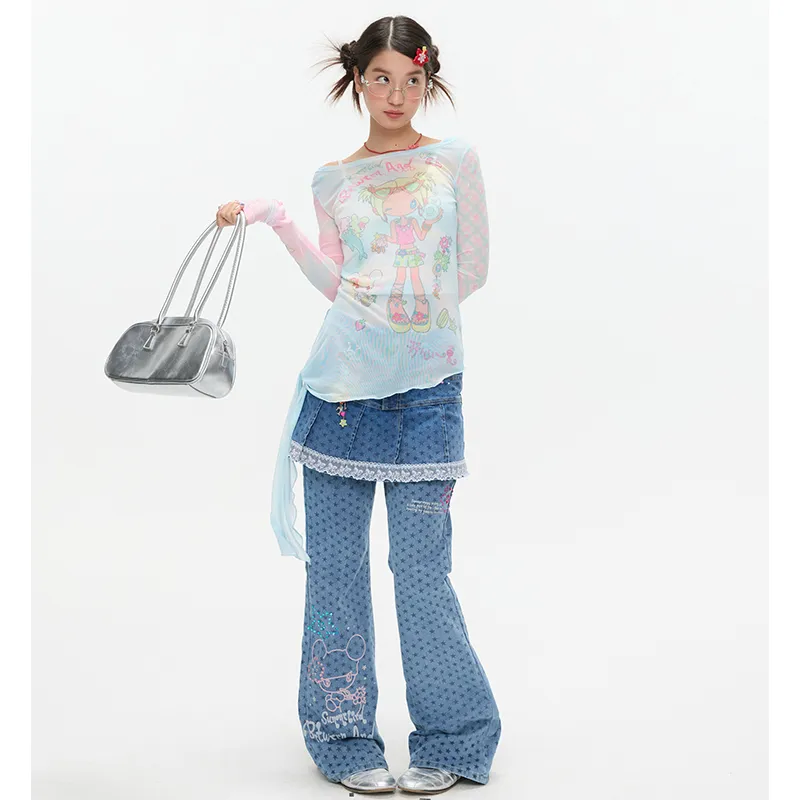 BETWEENAND Jeans Women's Blue-3