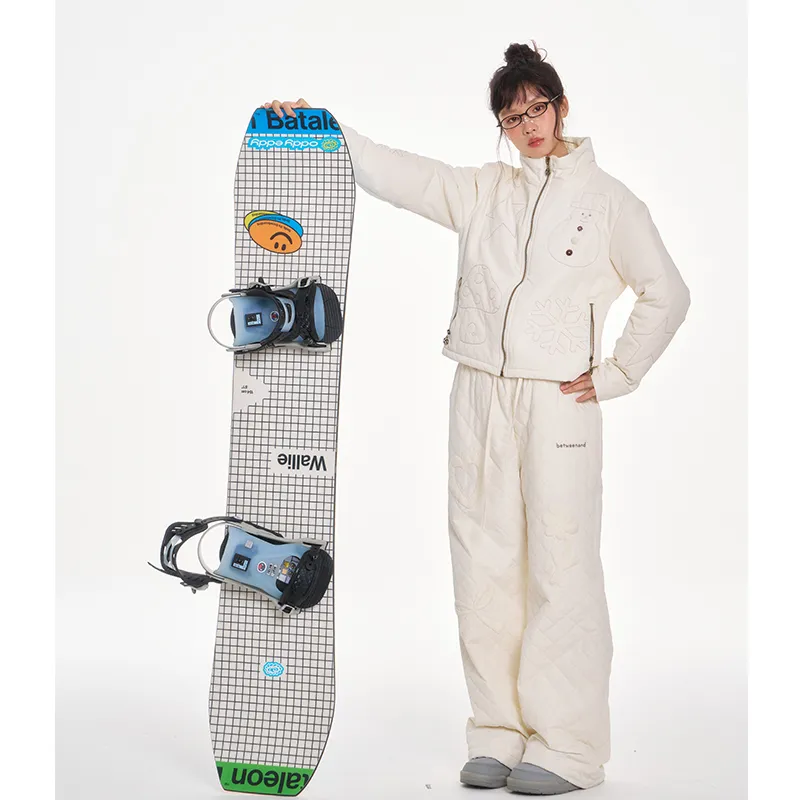 BETWEENAND Insulated Pants Women's White-2