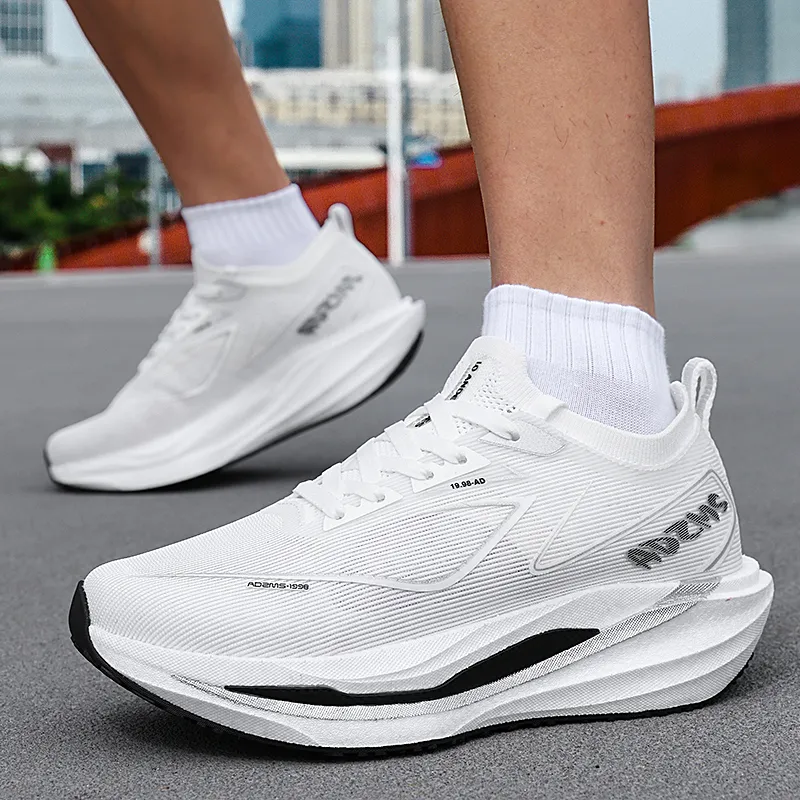 ANDEZHANMUSI Running Shoes Unisex Low Top White Orange Red/Neon Green/White Green Purple/Standard White-27