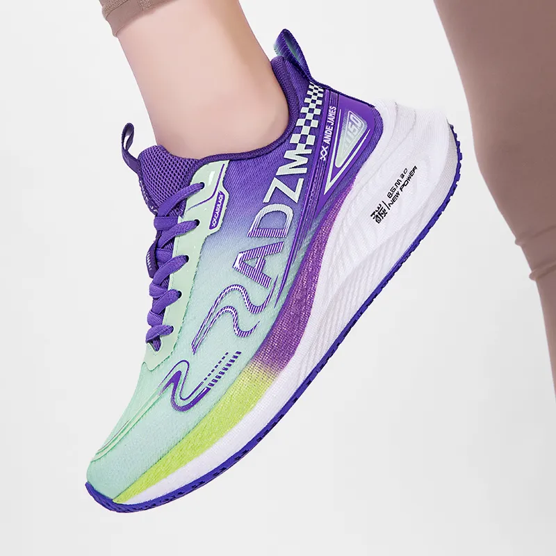 ANDEZHANMUSI Running Shoes Women's Low Top Bright Green Purple/Gray Cyan Orange/White Blue Red-2