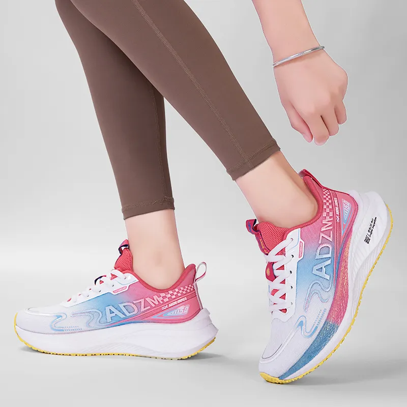 ANDEZHANMUSI Running Shoes Women's Low Top Bright Green Purple/Gray Cyan Orange/White Blue Red-9